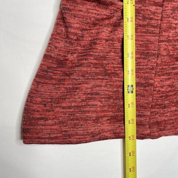 Women’s Sweater Mockneck Pullover Rust Oversized Artsy Lagenlook Heather Pockets - Picture 9 of 9